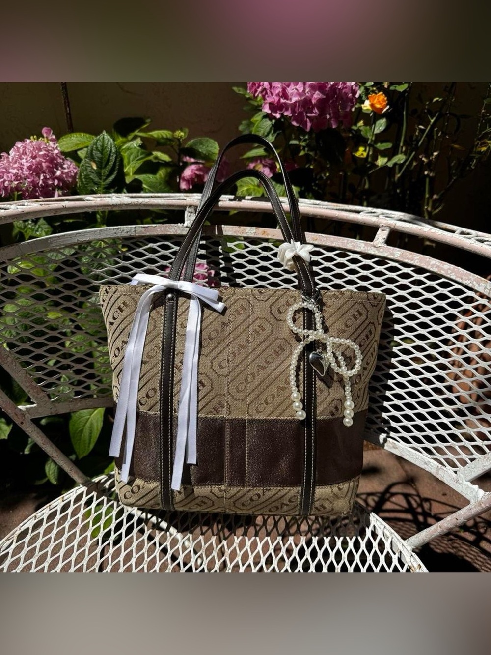 Y2K Coach Brown Mini Tote